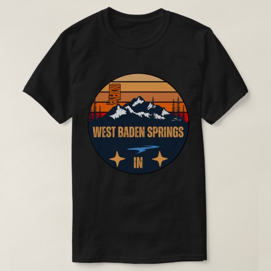West-Baden-Springs, Indiana T-Shirt (Design vorne)
