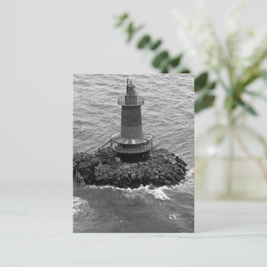 West Bank Lighthouse Postkarte (Stehend Vorderseite)