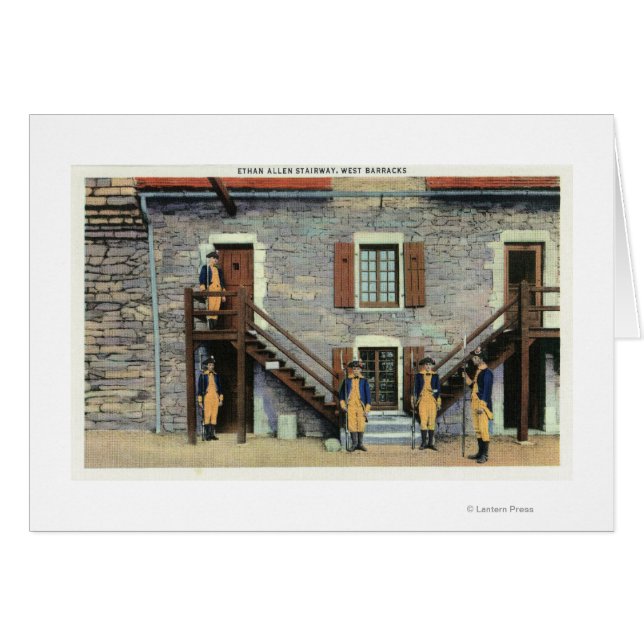 West Barracks, Ethan Allen Treppengescene (Vorderseite (Horizontal))