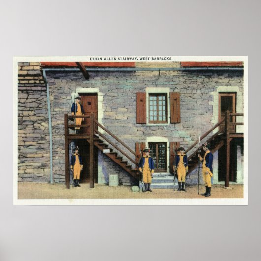 West Barracks, Ethan Allen Treppengescene Poster (Vorne)