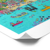 West Bay Beach Poster (Ecke)