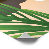 West Bay Beach, Roatán Honduras Reiseplakat Poster (Ecke)