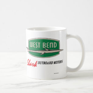 West Bend "Shark"-Außenborder-Motoren 325-ml-Tasse Kaffeetasse