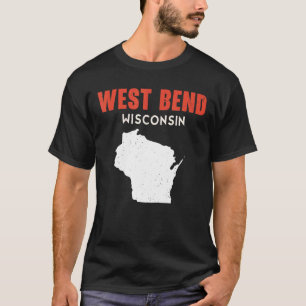 West Bend USA Staat America Travel Montana Helena T-Shirt
