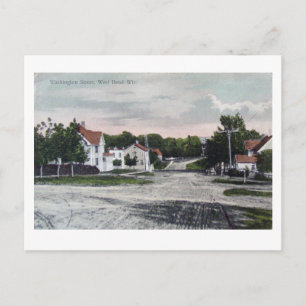 West Bend WI. Circa/1908 Postkarte