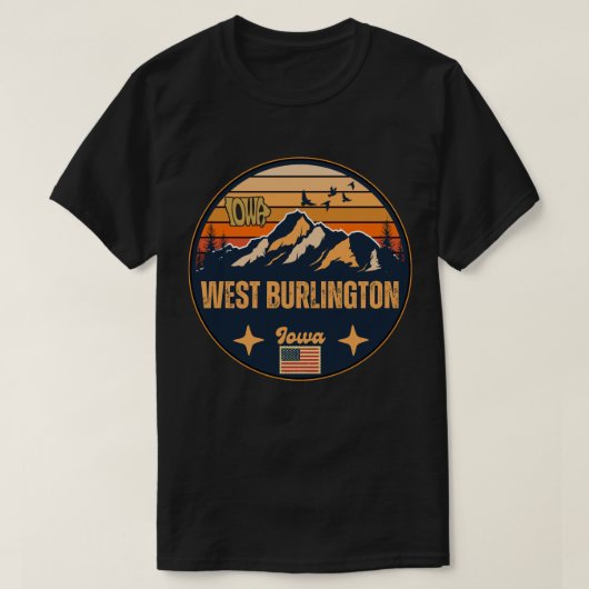 West Burlington, Iowa T-Shirt (Design vorne)