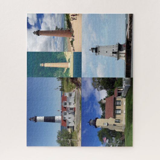 West Central Lower Michigan Lighthouse Puzzle (Vertikal)