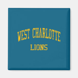 West Charlotte High School HS Charlotte NC Vintage Magnet