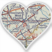 West Chester PA Aufkleber (Vorderseite)
