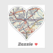 West Chester PA Aufkleber (Blatt)