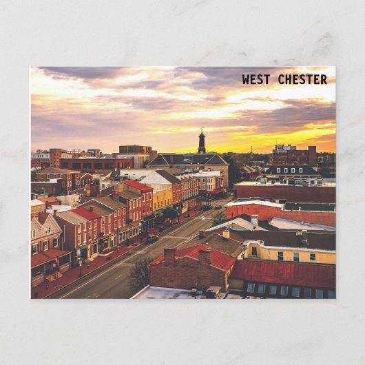 West Chester Sonnenaufgang Postkarte (Vorderseite)