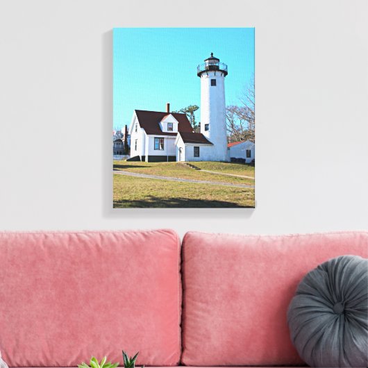 West Chop Lighthouse Marthas Vineyard Canvas Print Leinwanddruck (Insitu (Wohnzimmer))