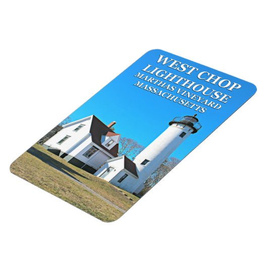 West Chop Lighthouse Marthas Vineyard Flexi Magnet (Linke Seite)