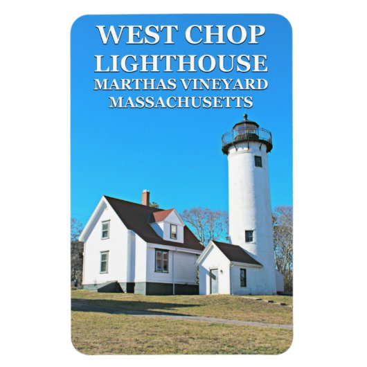 West Chop Lighthouse Marthas Vineyard Flexi Magnet (Vertikal)