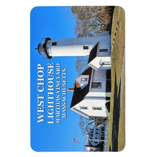 West Chop Lighthouse Marthas Vineyard Flexi Magnet (Vertikal)