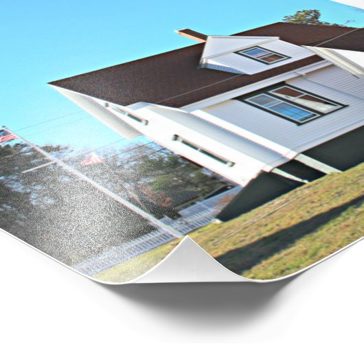 West Chop Lighthouse, Marthas Vineyard Foto Print (Ecke)