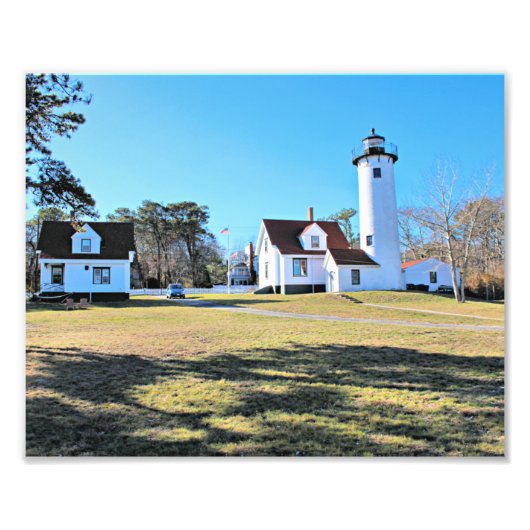 West Chop Lighthouse, Marthas Vineyard Foto Print (Vorne)