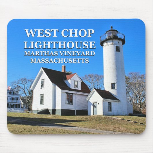 West Chop Lighthouse, Marthas Vineyard MA Mousepad (Vorne)