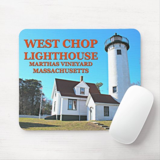 West Chop Lighthouse, Marthas Vineyard MA Mousepad (Mit Mouse)