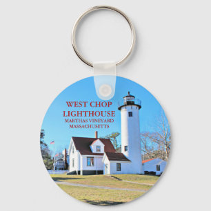 West Chop Lighthouse, Marthas Vineyard MA Schlüsse Schlüsselanhänger