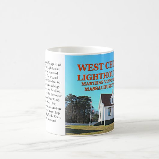 West Chop Lighthouse, Marthas Vineyard MA Tasse (Mittel)