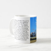 West Chop Lighthouse, Marthas Vineyard MA Tasse (Vorderseite Links)