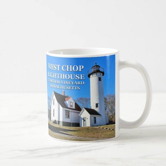 West Chop Lighthouse, Marthas Vineyard MA Tasse (Rechts)