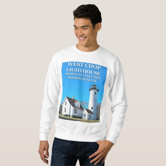 West Chop Lighthouse, Marthas Vineyard Sweatshirt (Vorne ganz)