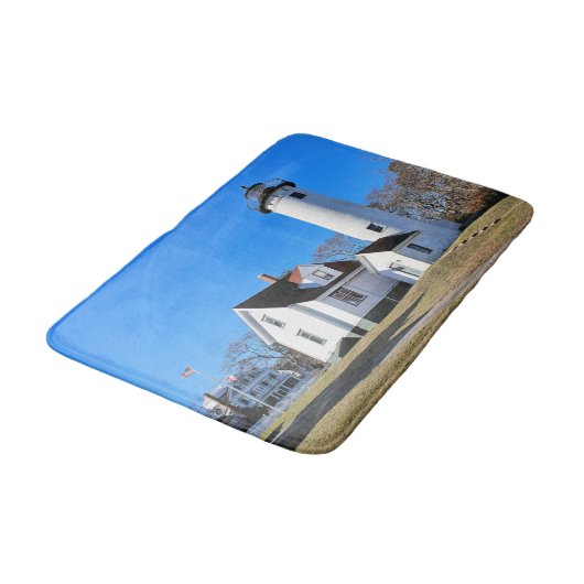 West Chop Lighthouse, Massachusetts Bath Mat Badematte (Schrägansicht)