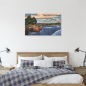 West Cliff Drive View Pier and Casino Leinwanddruck (Insitu (Schlafzimmer))