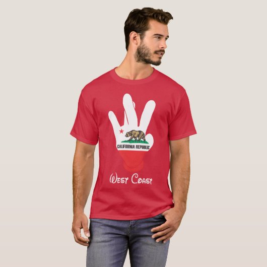 West Coast Cali gift T-Shirt (Vorne ganz)