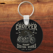 West Coast Chopper Motorcycle Garage Live to Ride Schlüsselanhänger (Vorderseite)