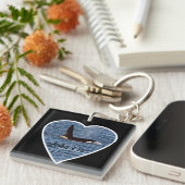 West Coast Killer Whale "John Coe" Orca Schlüsselanhänger (Vorderseite rechts)