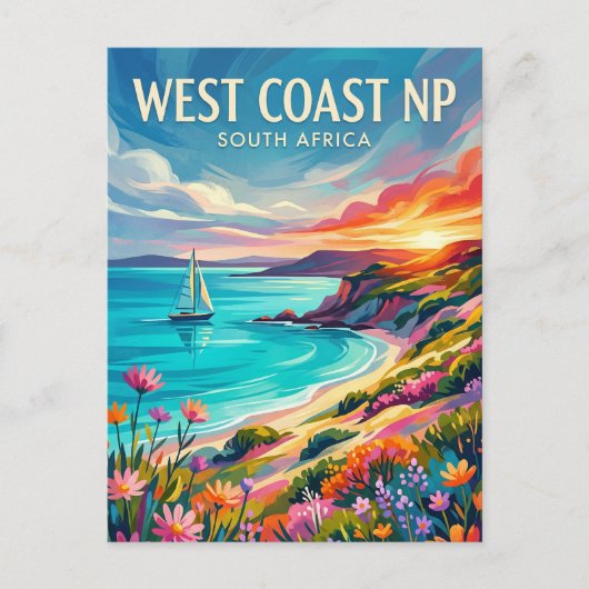 West Coast National Park Südafrika Postkarte (Vorderseite)