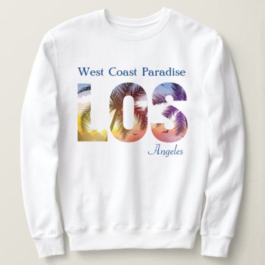 West Coast Paradise Los Angeles Sweatshirt (Design vorne)