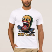 West Coast Skateboard Art T-Shirt (Vorderseite)