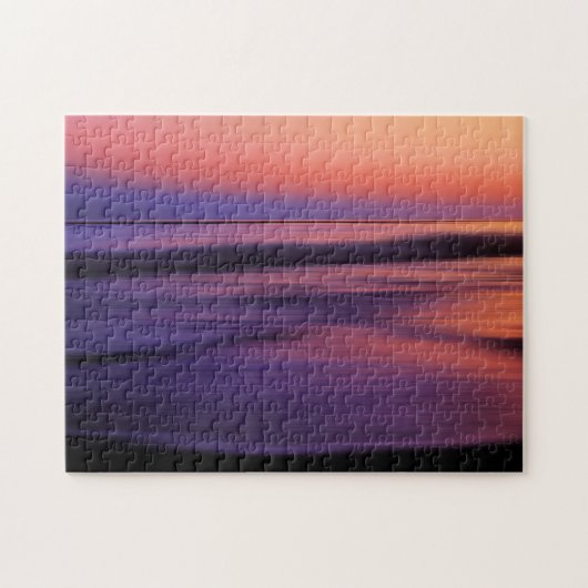 West Coast Sunset Ocean Abstrakt Puzzle (Horizontal)