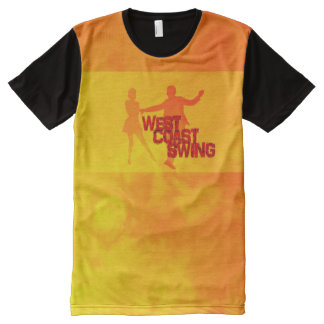 West Coast Swing T-Shirt Mit Bedruckbarer Vorderseite