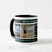 West Coast Trail, Add Fotos & Date, Gedenk Tasse (Vorderseite Links)