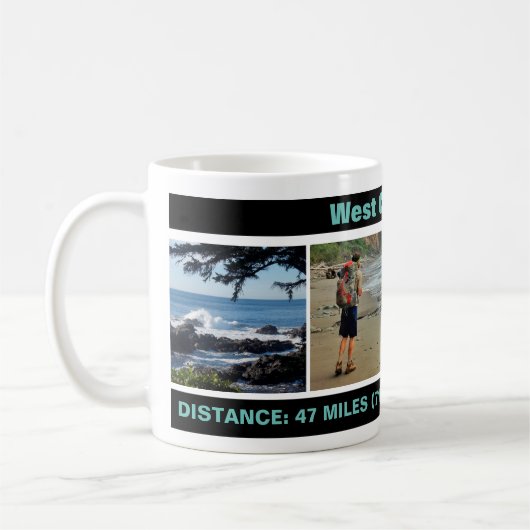 West Coast Trail, Add Fotos & Date, Gedenk Tasse (Links)
