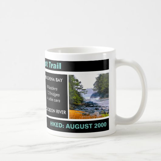 West Coast Trail, Add Fotos & Date, Gedenk Tasse (Rechts)