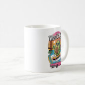 West Coast Vibes Avocado Kaffeetasse (VorderseiteRechts)