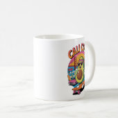 West Coast Vibes Avocado Kaffeetasse (VorderseiteRechts)