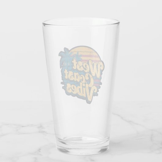 West Coast Vibes Glas (Rückseite)
