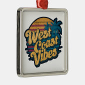 West Coast Vibes Ornament Aus Metall (Rechts)