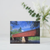 West Cornwall Covered Bridge Postkarte (Stehend Vorderseite)