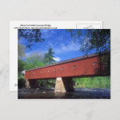 West Cornwall Covered Bridge Postkarte (Vorne/Hinten)