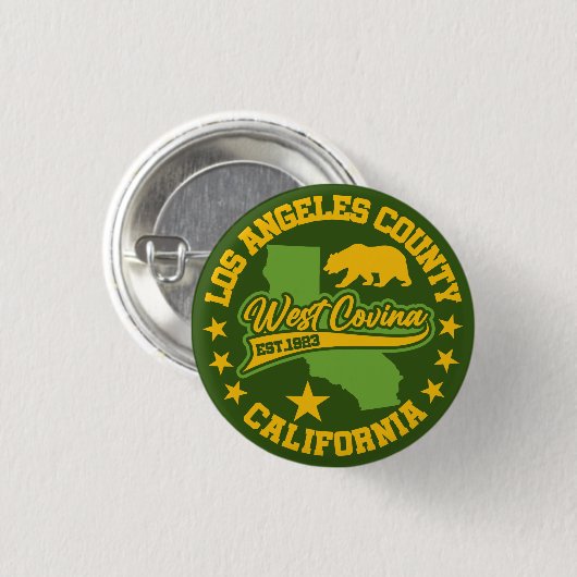 West Covina, Kalifornien Button (Vorne & Hinten)