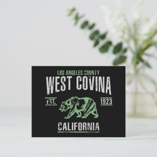 West Covina Postkarte (Stehend Vorderseite)