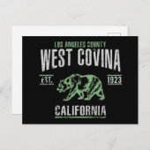 West Covina Postkarte (Vorne/Hinten)
